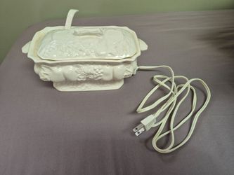 Vintage electric warming dish