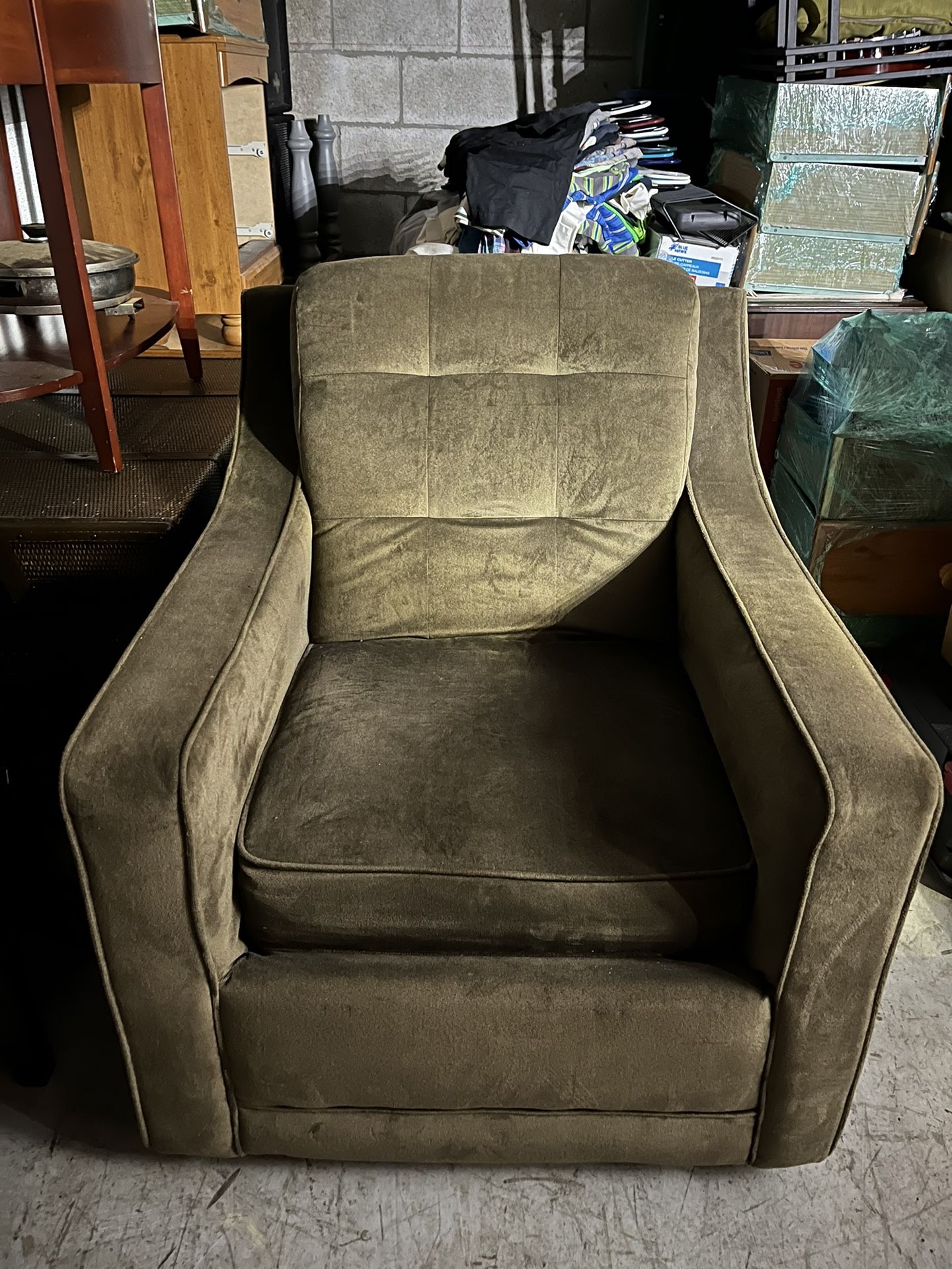 Cushioned Swivel Rocker Chair