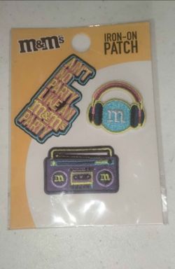 M & M's Iron On Patch