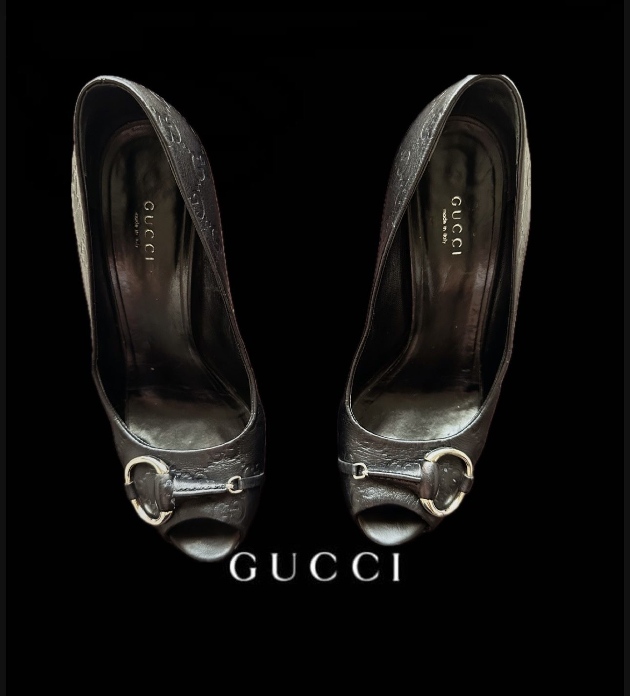 Authentic Leather Gucci Heels