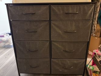 MOVING SALE - 8-drawer fabric storage dresser