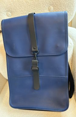 Waterproof Backpack Navy Blue Quality Canvas