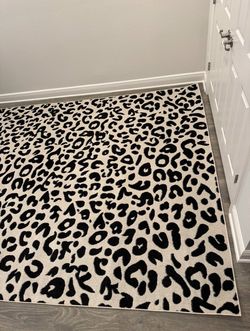 Sebastian Leopard Print Dark Gray 8 ft. x 10 ft. Area Rug Model # RZBD61C-8010