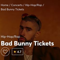 Bad Bunny Tickets-TAMPA 