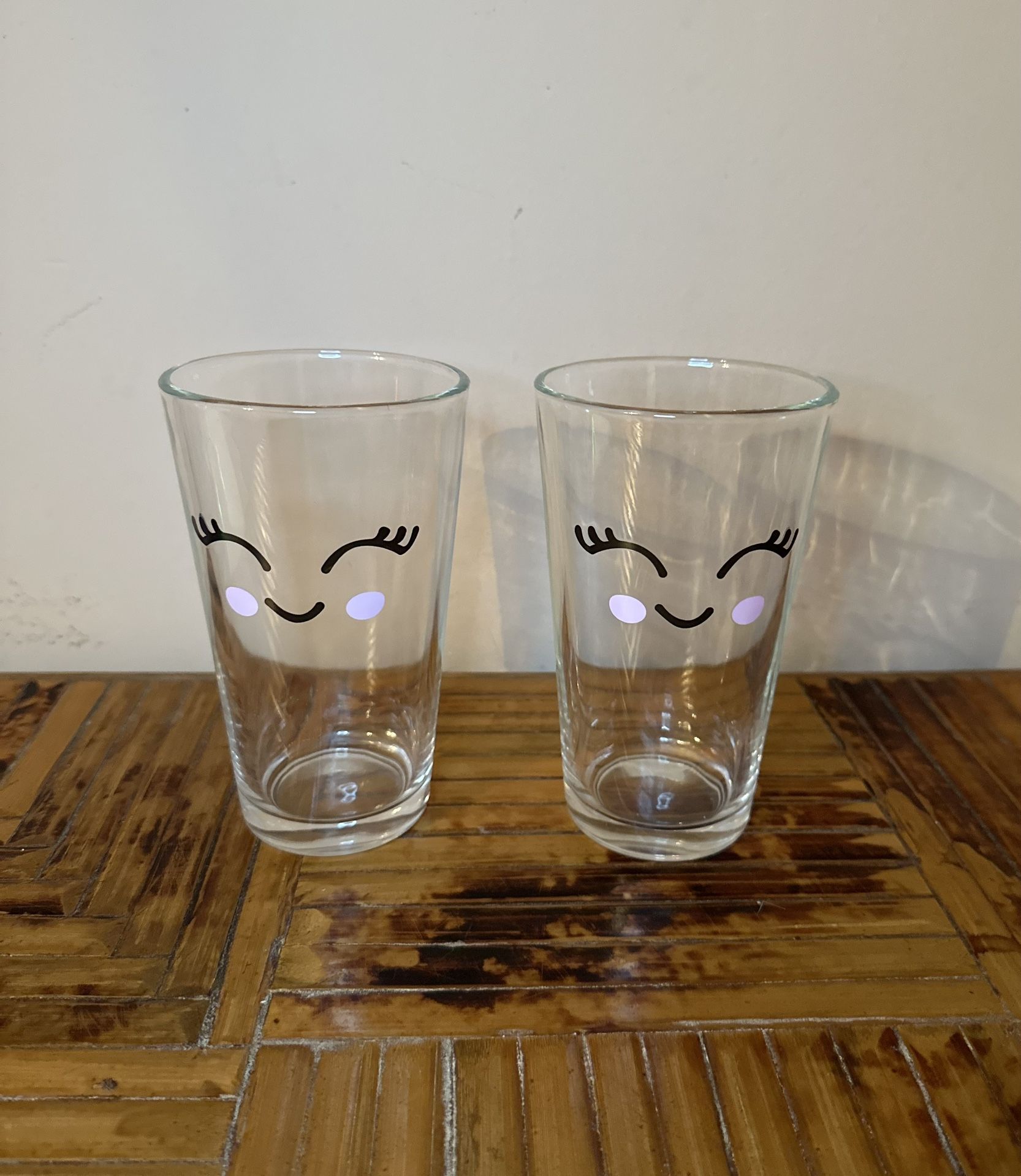 Set Of 2 Bubble Tea Drinking Glasses