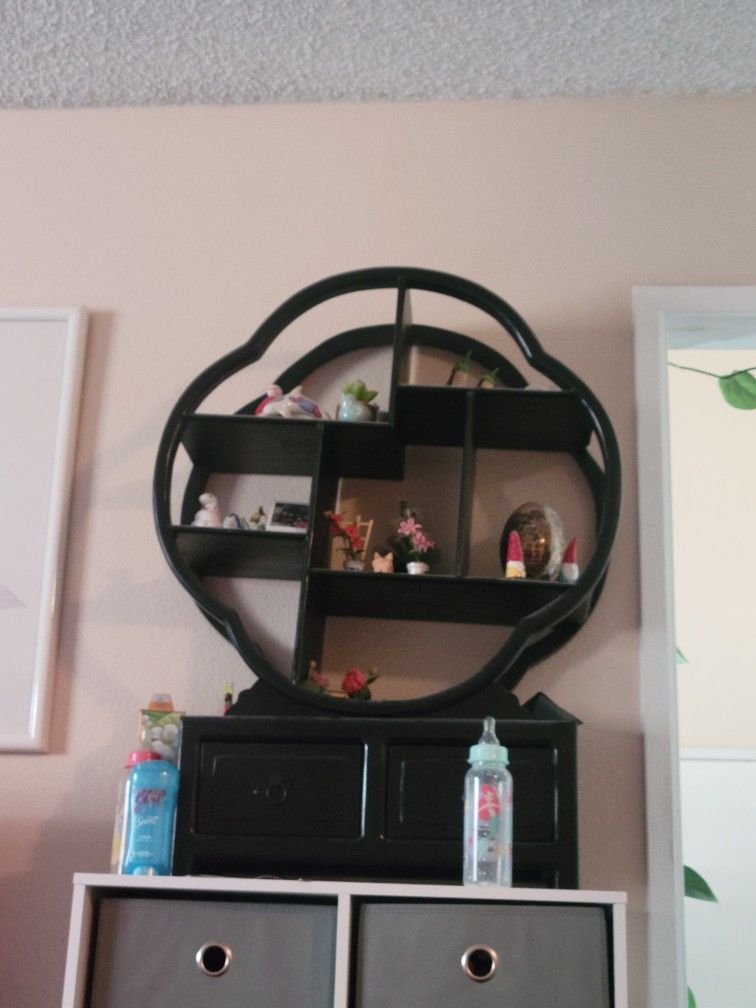 Black Display Shelf.