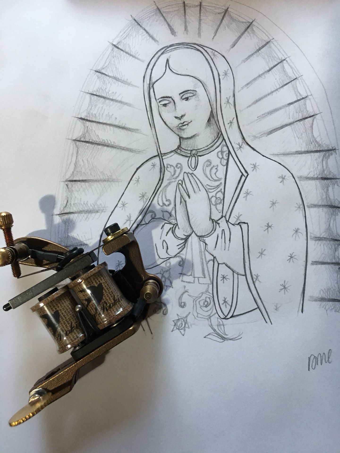Tattoo of Virgin Mary for sale