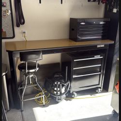 Craftsman Workbench and toolbox