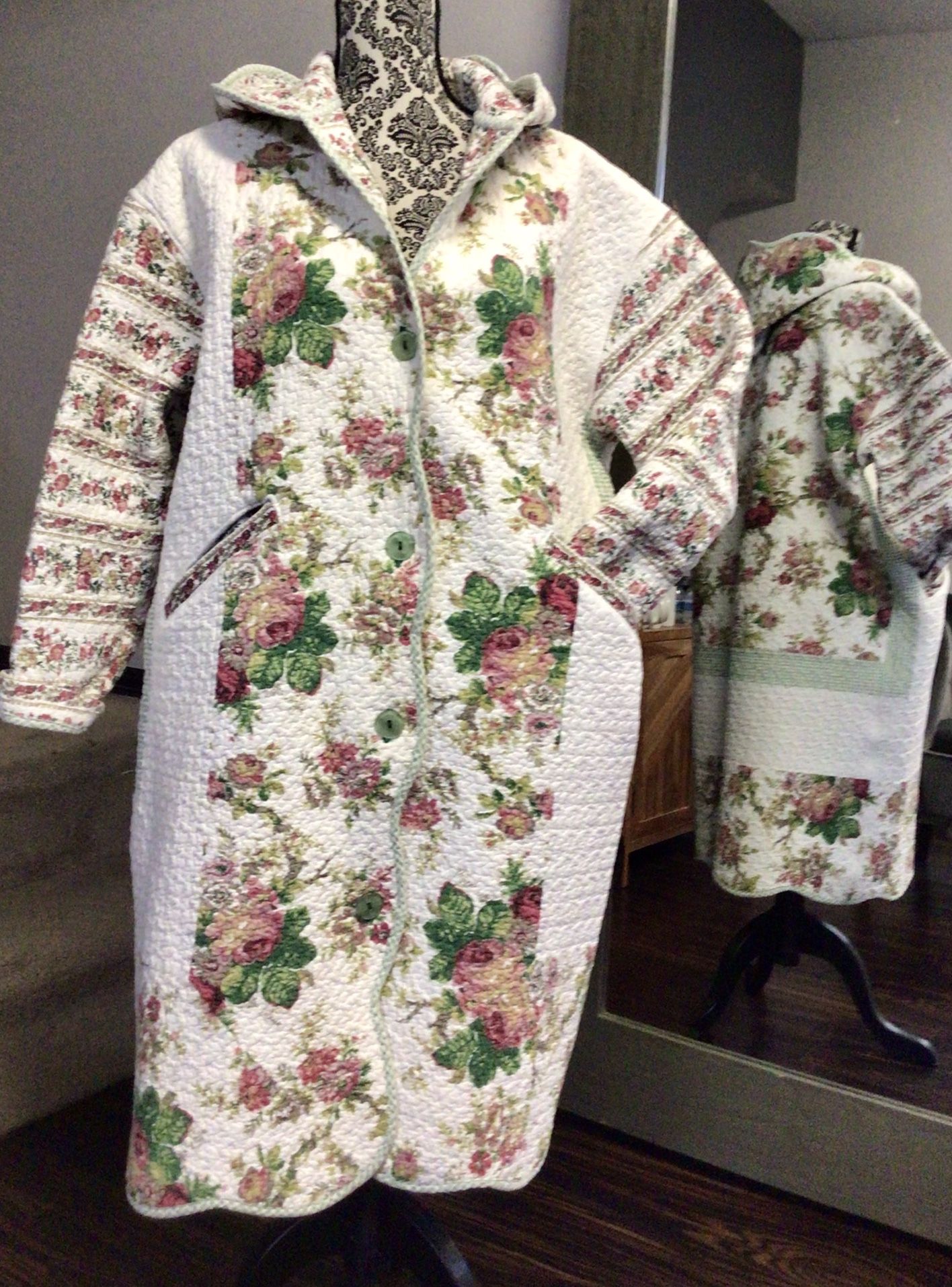 Women’s Upcycled Quilted Robe/Coat