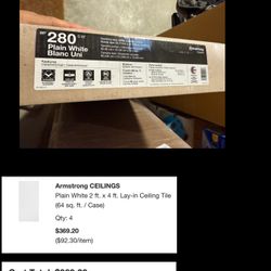 Armstrong ceiling tiles 2 x 4 white