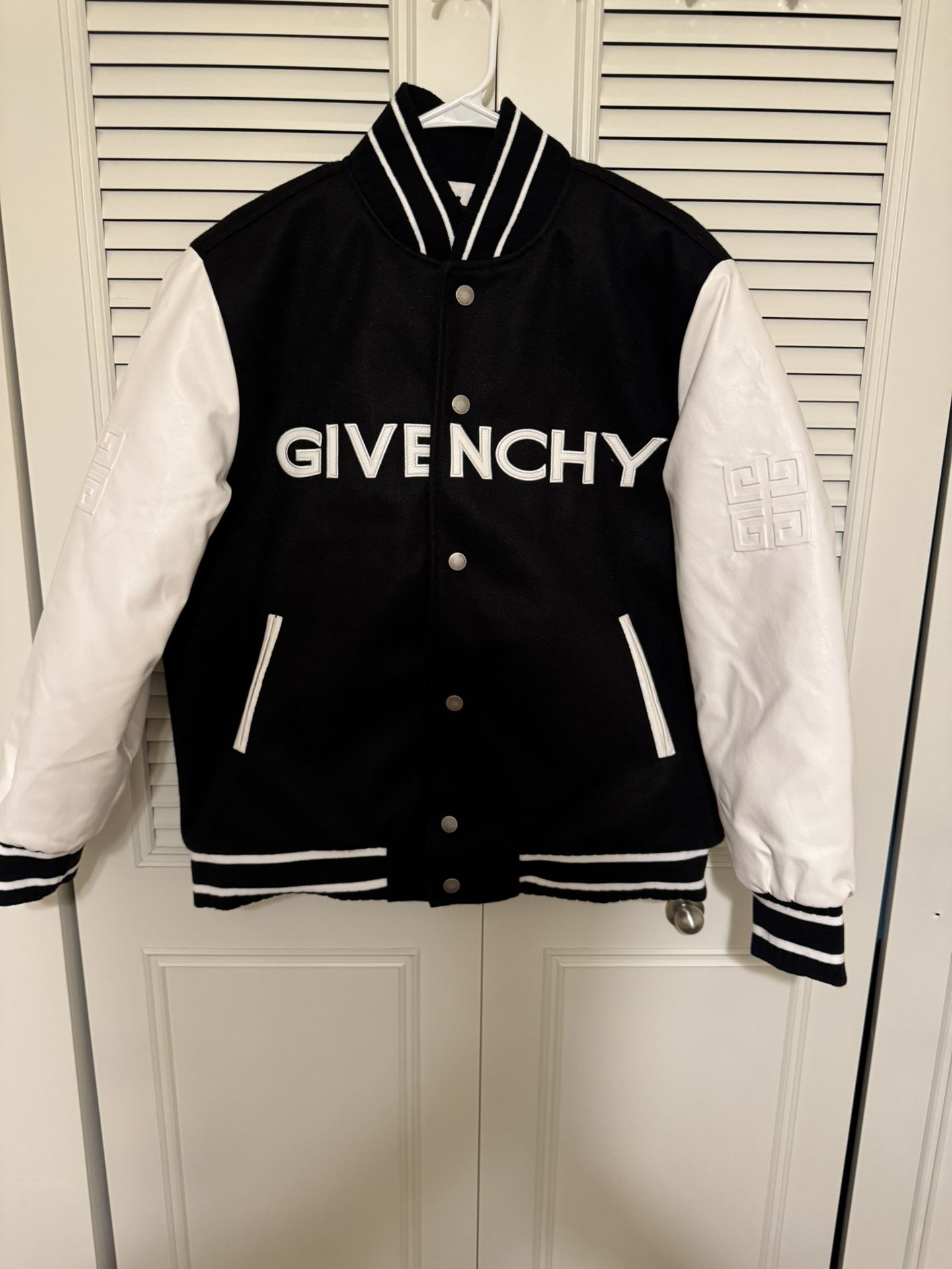 Givenchy Wool And Leather Varsity Jacket