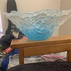 Two Decorative glass bowls