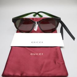 Gucci GG 0702SKN-003 Havana Gradient Brown Cat-Eye Women Sunglasses