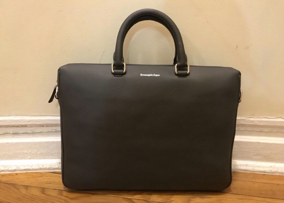 Ermenegildo Zegna leather bag brand new with tag messenger bag