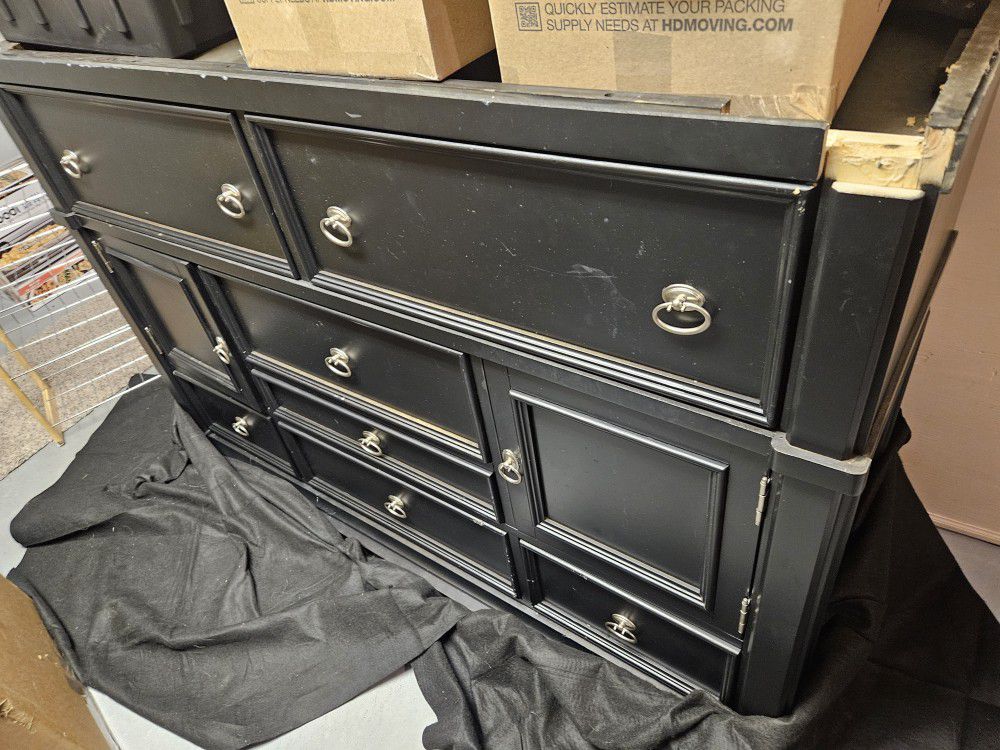Black-Brown Dresser - Needs Repair