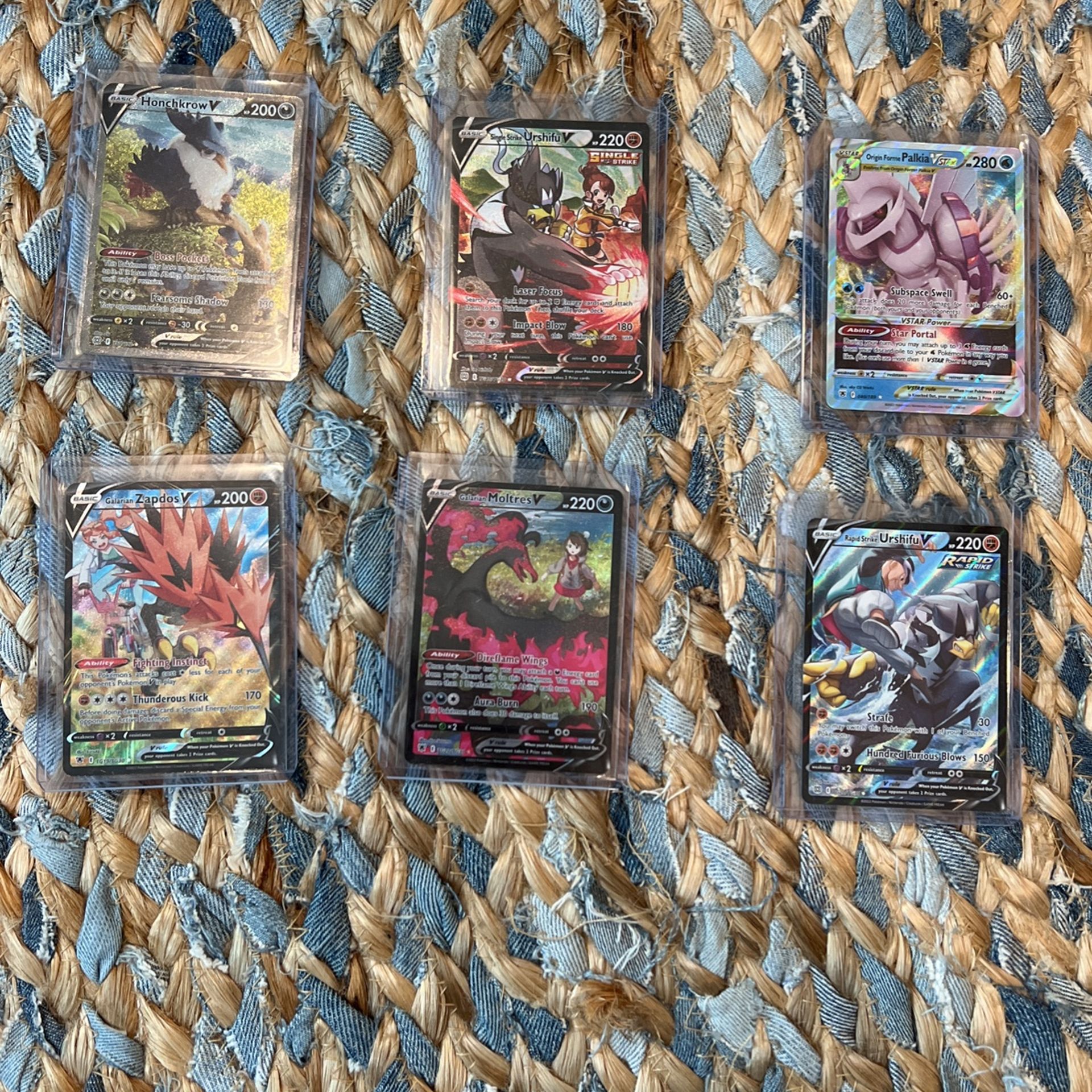 Pokemon cards (set of 6) All near mint to mint.