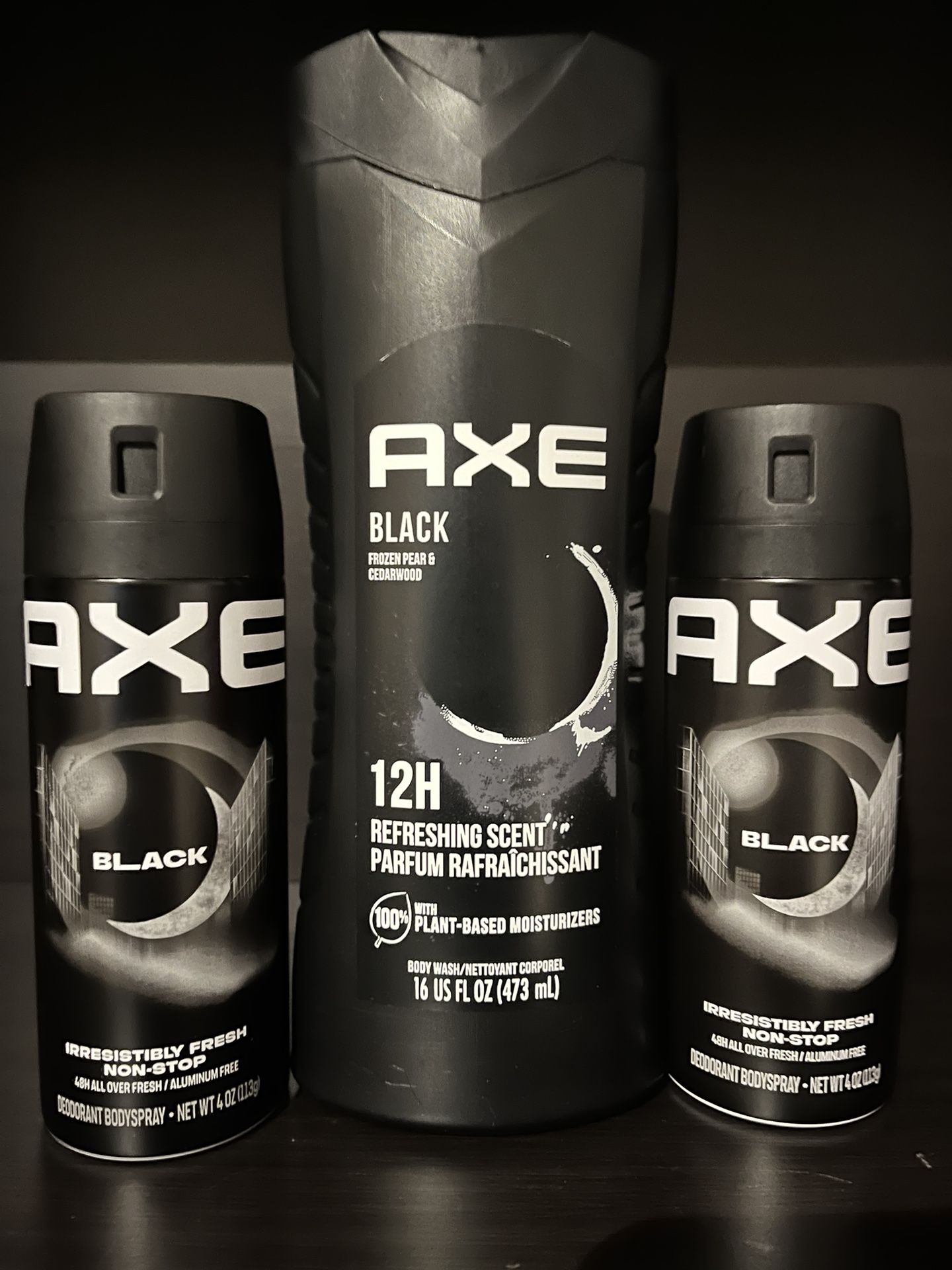 NOW $11.99 (PACK OF 3) AXE BODY WASH AND DEODORANT BODY SPRAY