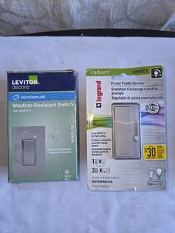 Legrand Preset Paddle Dinner Switch (Price is Firm)