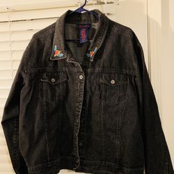 Jean Jacket - Black Plus Size 3X