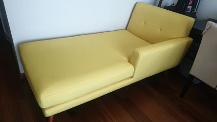 LaxMod yellow right arm chaise (original price 700$)