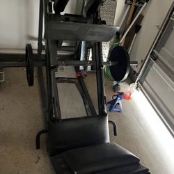 RitFit BLP01 45 Degree 3-In-1 Leg Press Hack Squat and Calf Raise Machine