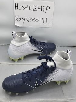 Nike Vapor Untouchable 3 White Navy Football Cleats AO3021  display picture 3