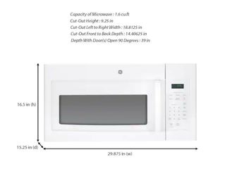 Brand New In Box! GE Over-the-Range Microwave (JVM3160DFWW) in WHiTE