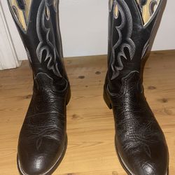 Size 13 Boulet Black Leather Boots