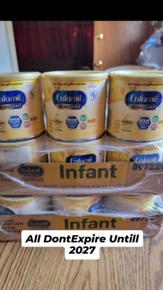 12 Enfamil Nuero Pro
7.2 Ounce Cans 160 Cash/Zelle All Brand New & Dont Expire Untill Late 2027
(DELIVERY IS AVAILABLE)