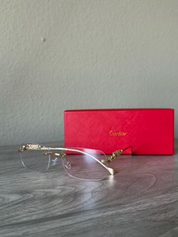 Cartier Rimless Glasses Gold