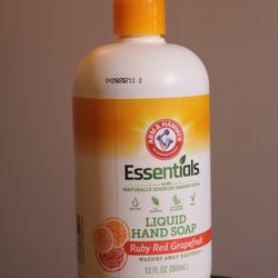 Arm & Hammer Essentials Ruby Red Grapefruit Liquid Hand Soap 12floz/355ml NEW