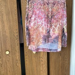 Long sleeve multicolor top
