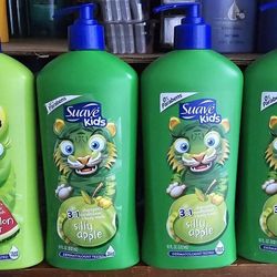4 Suave Kids 3 in 1 Shampoo,  Conditioner And Body Wash 
