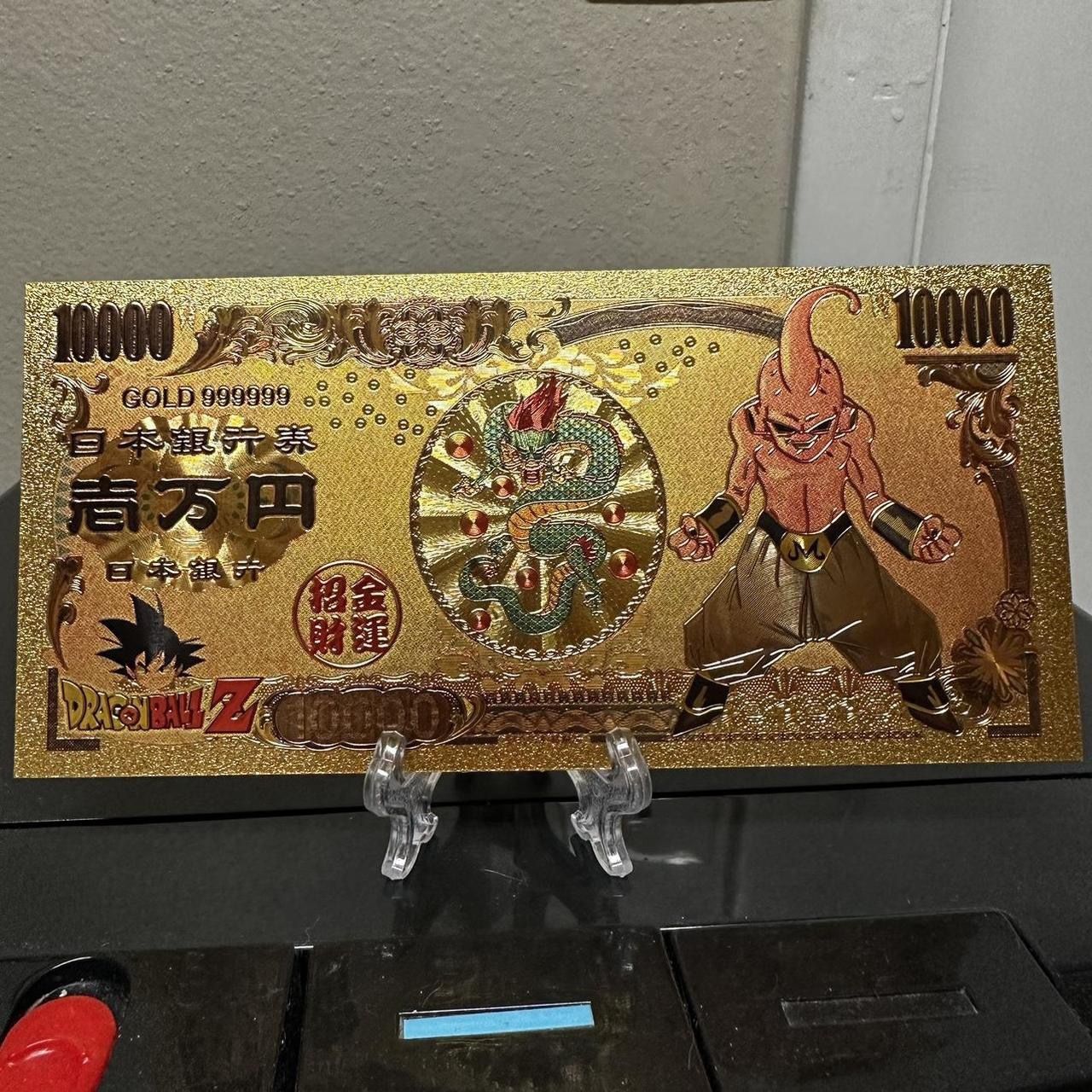 24k Gold Plated Kid Buu (DBZ) Banknote