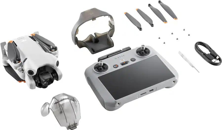 DJI - Mini 4 Pro Drone and RC 2 Remote Control with Built-in Screen
