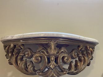 Marble floating shelf