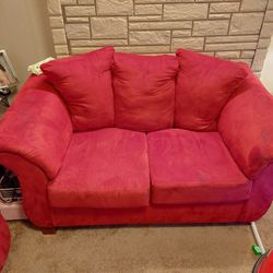 Sofa And Love Seat Also Comes With 2 Matching End Tables And Lamps Great Condition 