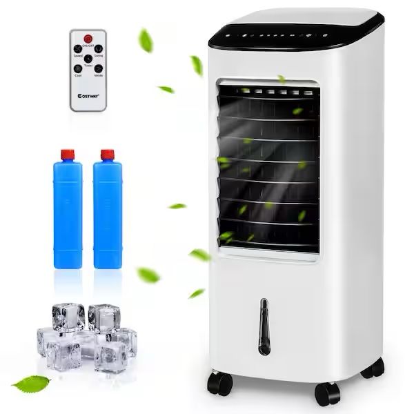 Gymax 3-in-1 Evaporative Air Cooler Fan Portable Air Conditioner w/ Remote Control 7.5-Hour Timer Home Office