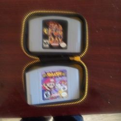 Nintendo 64 Games One Is Mario Smash The Other Is Coalcers Bad FurA Day