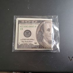100 Bill USD Shaped Wallet