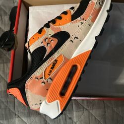 Nike Air max 90s (orange,black Camouflage)