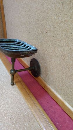 Brass soap dish