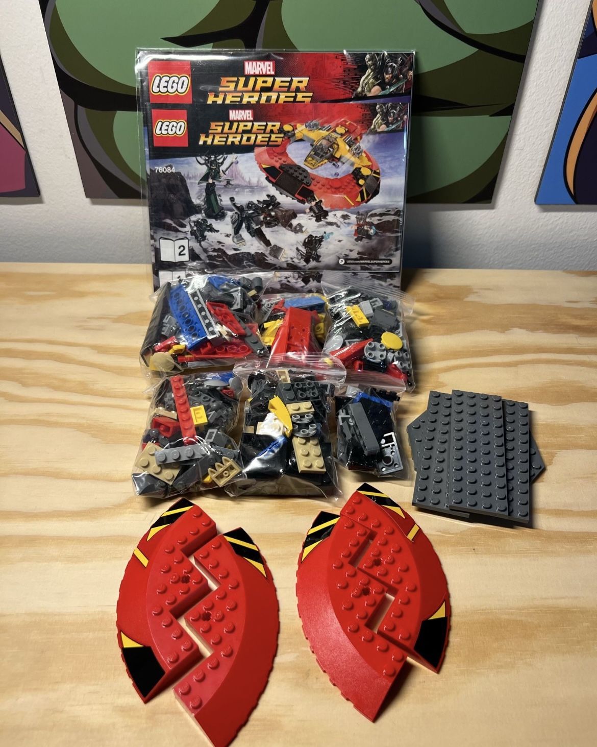 Lego Marvel Thor Ultimate Battle For Asgard 76084 INCOMPLETE