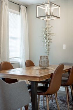 4 dining room chairs Mid Century Metal Legs for Kitchen Dining Room Side Chair