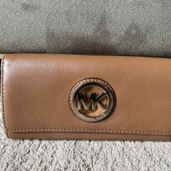 Michael Kors Fulton Tan Leather Wallet