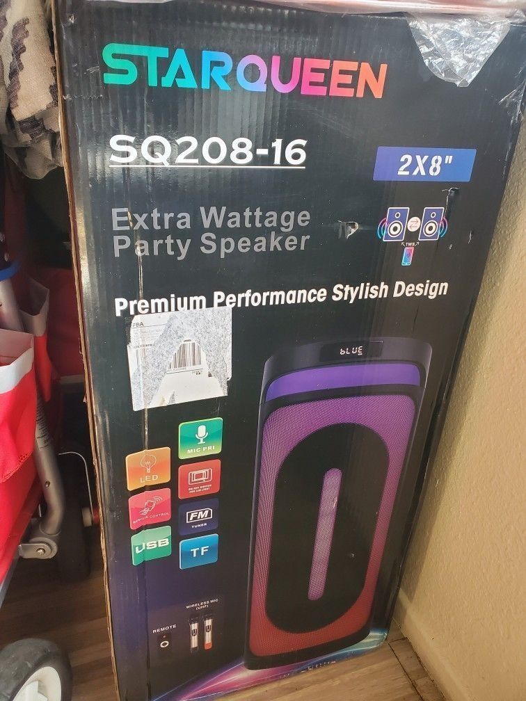 SPEAKER BLUETOOTH 2 X 8 INCH GRANDE