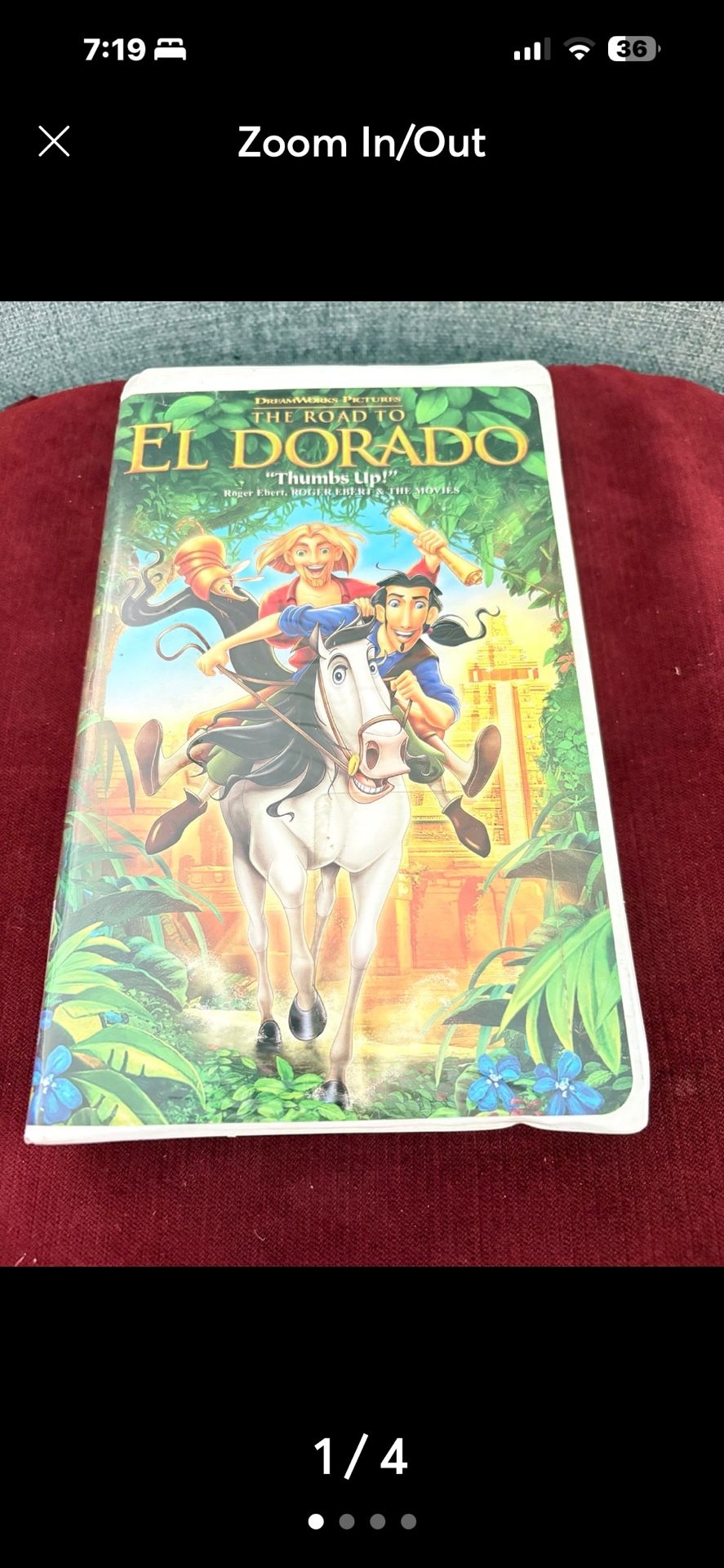 The Road to El Dorado (VHS, 2000, Clam Shell)