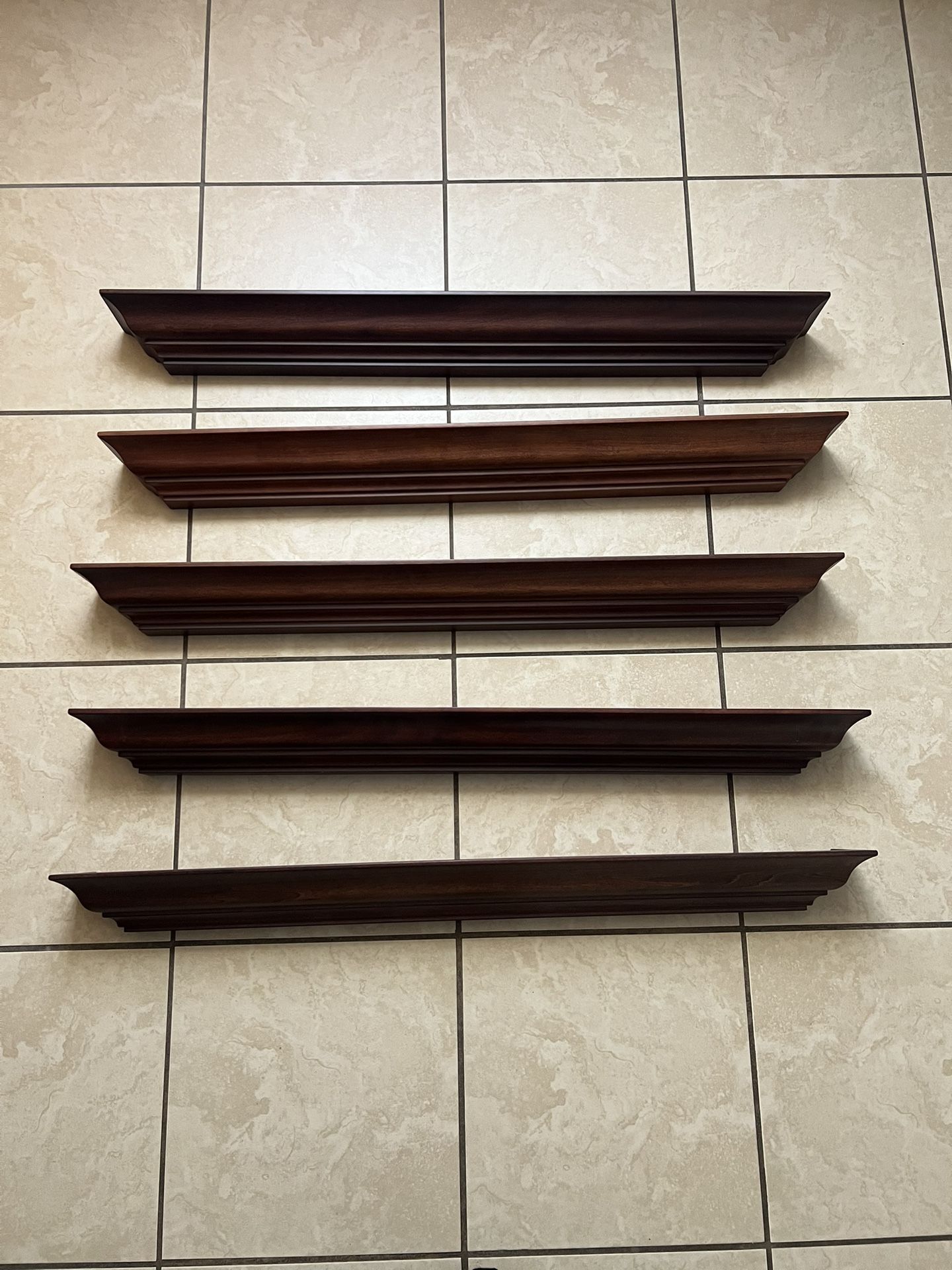 $100 FIRM PRICE! 5pcs Wall Shelves
