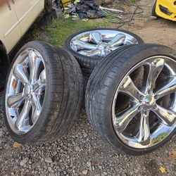 Twenty two inch rims and tires