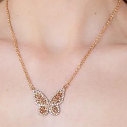 Paparazzi  Baroque Butterfly  GOLD NECKLACE